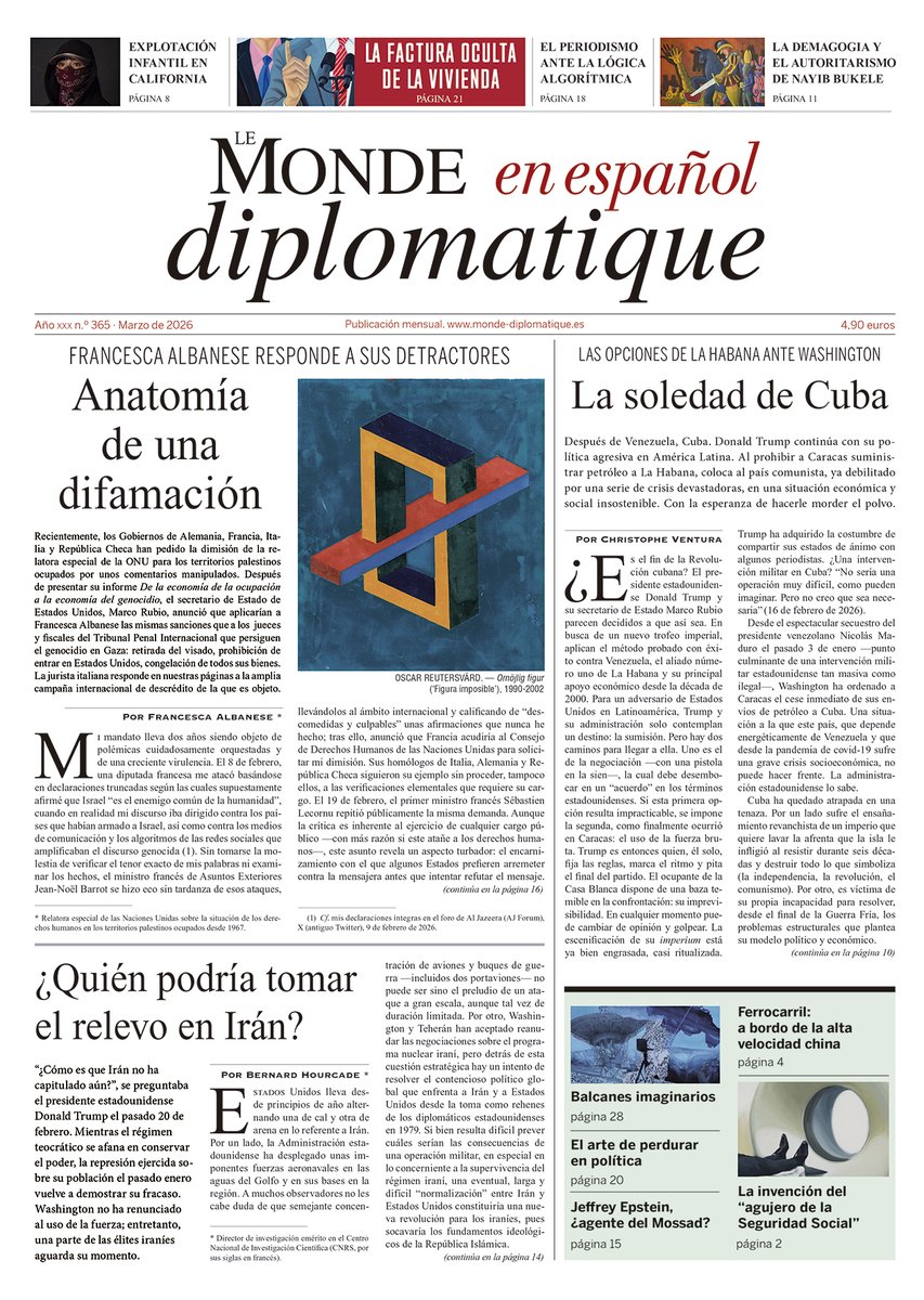 MondeDiploEs's tweet photo. Francesca Albanese responde a sus detractores en "Anatomía de una difamación"
https://t.co/WXA7EzgcTy https://t.co/pPoBw4Bq4f