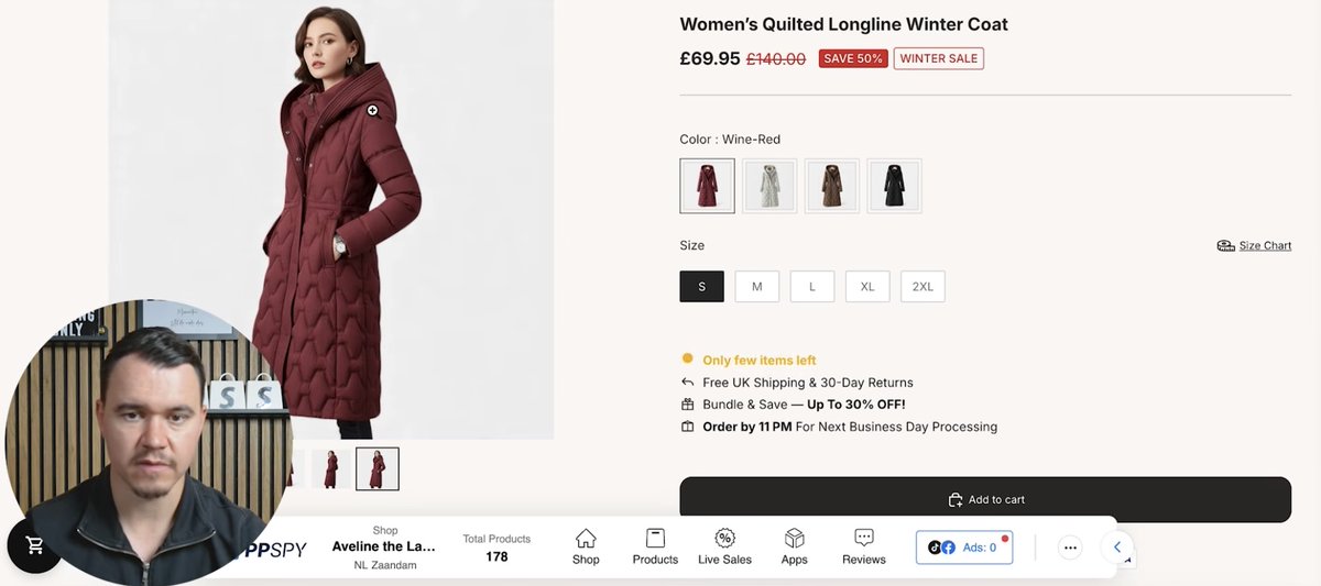 Imagine hitting $100K/month... with a basic winter jacket 😅

That’s it.

No branding mastermind.
No influencer deals.
No Facebook testing hell.

Just Google Shopping traffic + smart structure 🤌🏻

I’ll walk you through 3 stores you can use as your exact blueprint.

You want the