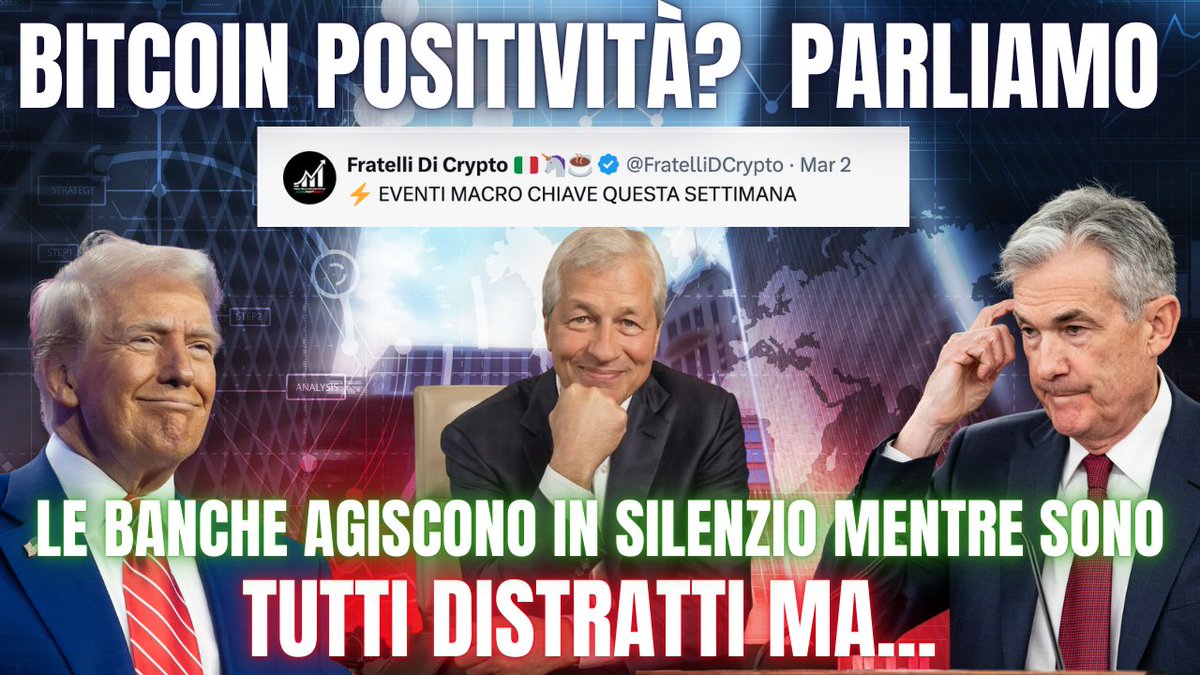 FratelliDCrypto's tweet photo. Video online leggende 🇮🇹🦄☕️ 

#Bitcoin #BTC #CryptoMarket #BullRun #BearMarket #ETFBitcoin #OnChainData #SmartMoney #InvestimentiCrypto #TradingView #FratelliDiCrypto 🇮🇹🦄☕️ https://t.co/2sAIi1UYLq