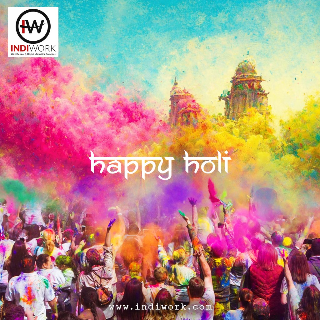IndiWorkoffical's tweet photo. 💖 Paint your day with happiness! Wishing you a colorful Holi! 🌸🎨

#HappyHoli #FestivalOfColors #HoliVibes #ColorYourLife #CelebrateJoy https://t.co/vb4VFPpWxk