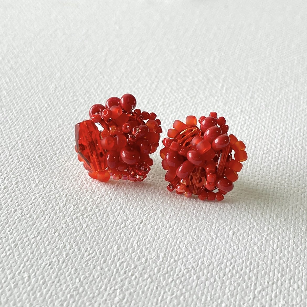 ❤️‍🔥 #ハンドメイド #ピアス