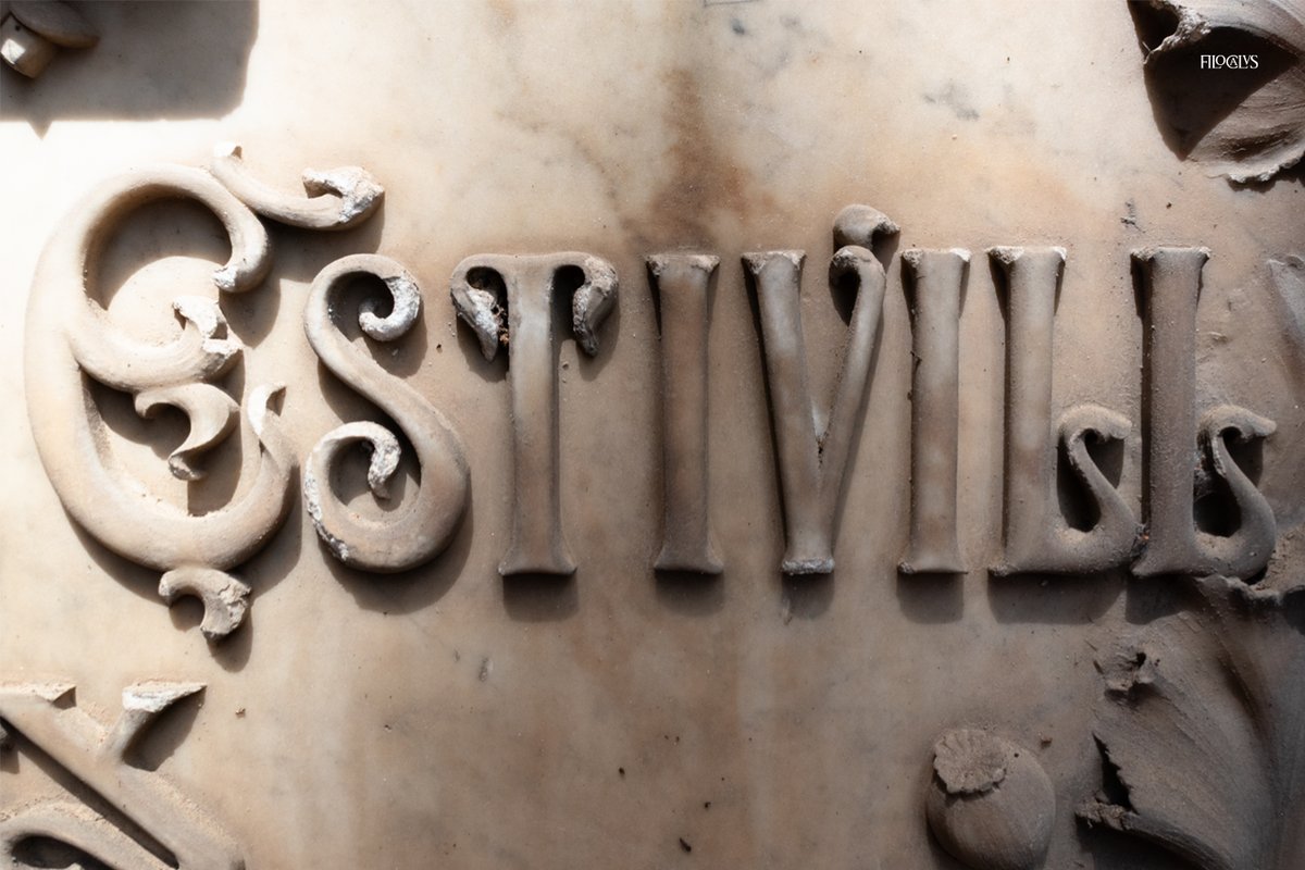 filocalus's tweet photo. 35_ Cementeri de Montjuïc (Barcelona 🇪🇸)

Work by Enric Serra and Joan Figueras.

#typelovers #modernisttypeface #typography #lettercutters #stoneengraving #stonecarving #heritage #cemetery #grave #memorial #epitaph https://t.co/5Eqejj3rwn