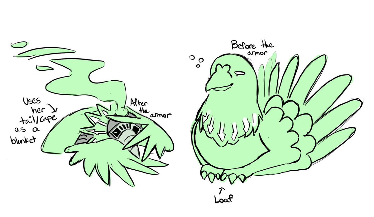 I’ve been very busy guys but here have a sleepy bird patron idk