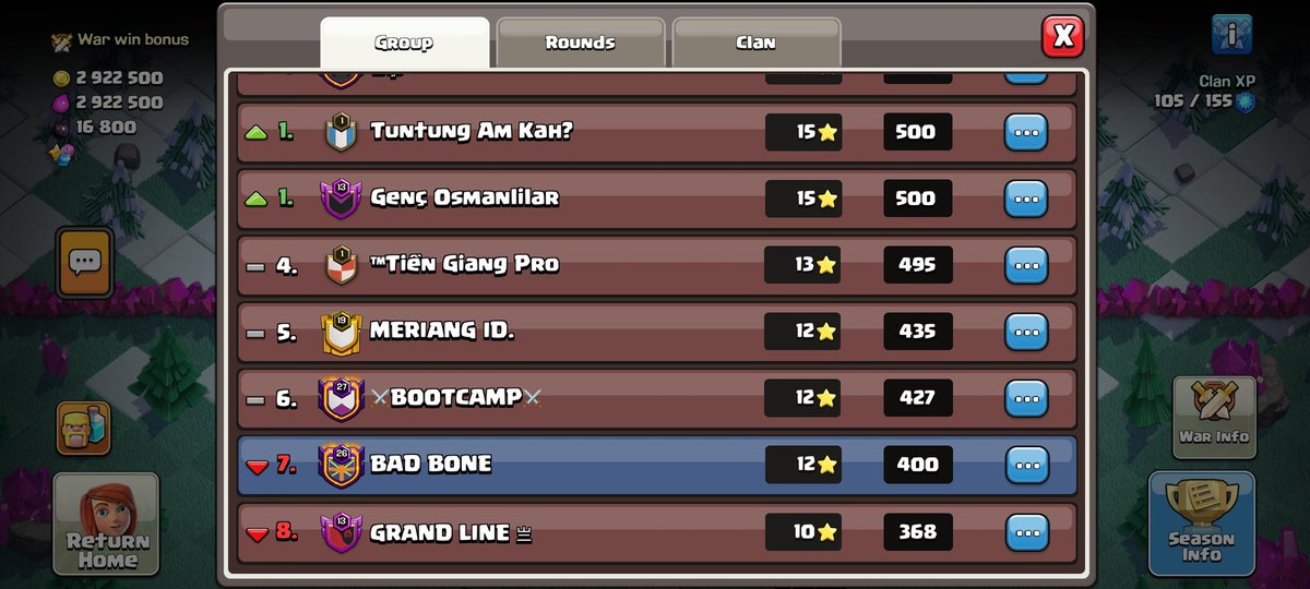 nster016's tweet photo. @ClashofClans Fix this bug please, my clan have 14 stars, but only show 12 https://t.co/0LAoMX8BS0