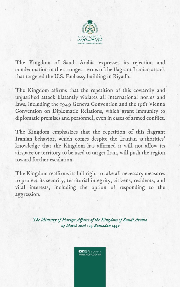 Foreign Ministry 🇸🇦 tweet media
