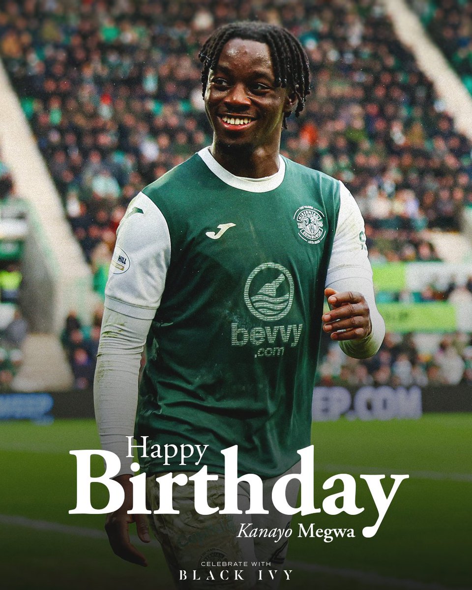 HibernianFC's tweet photo. Happy birthday, Kanayo! 💚🥳 https://t.co/z5nmz3CjNX