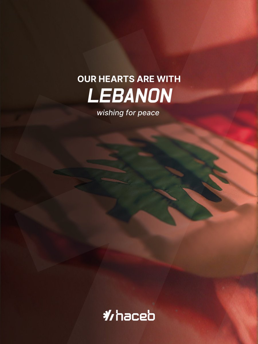 Haceblb's tweet photo. Lebanon is going through difficult days.

Our thoughts are with everyone affected, and we sincerely hope for safety and peace across our country.

At Haceb, we remain fully operational and committed to supporting our clients and partners. 

#Lebanon #Haceb #Together https://t.co/GaaSnWUdw4