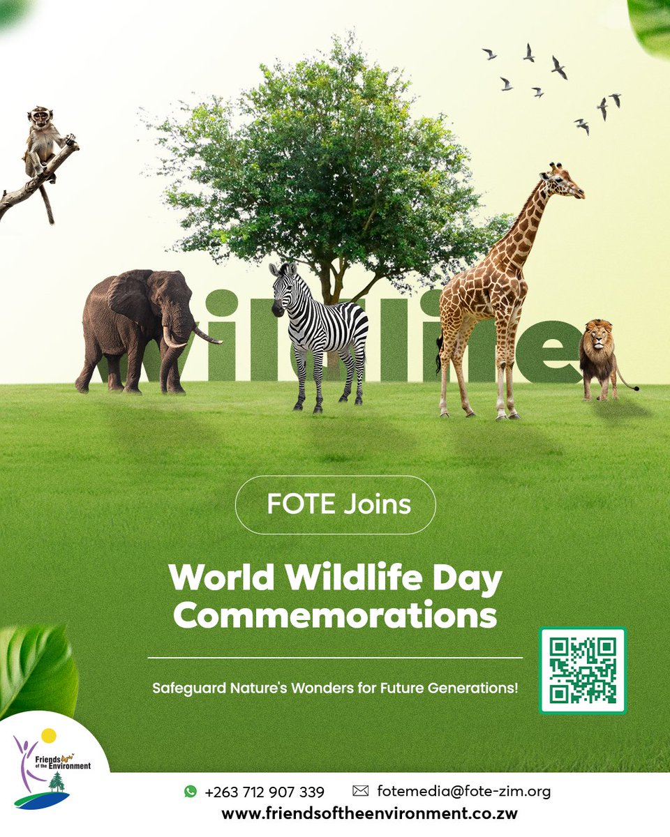 fote_zim's tweet photo. FOTE joins the World in commemorating the World Wildlife Day, commemorations are running under the theme: “Medicinal and Aromatic Plants: Conserving Health, Heritage and Livelihoods”.
#PlantATreeToday
#EcosystemRestoration
#BuildingCommunitiesTogether https://t.co/5MomrvUary