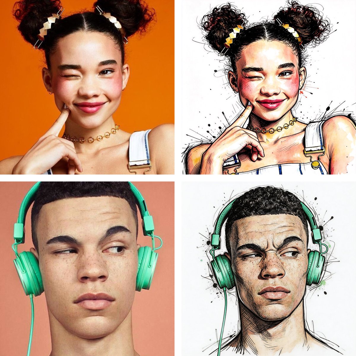 Ralph Steadman Style Illustration Prompt