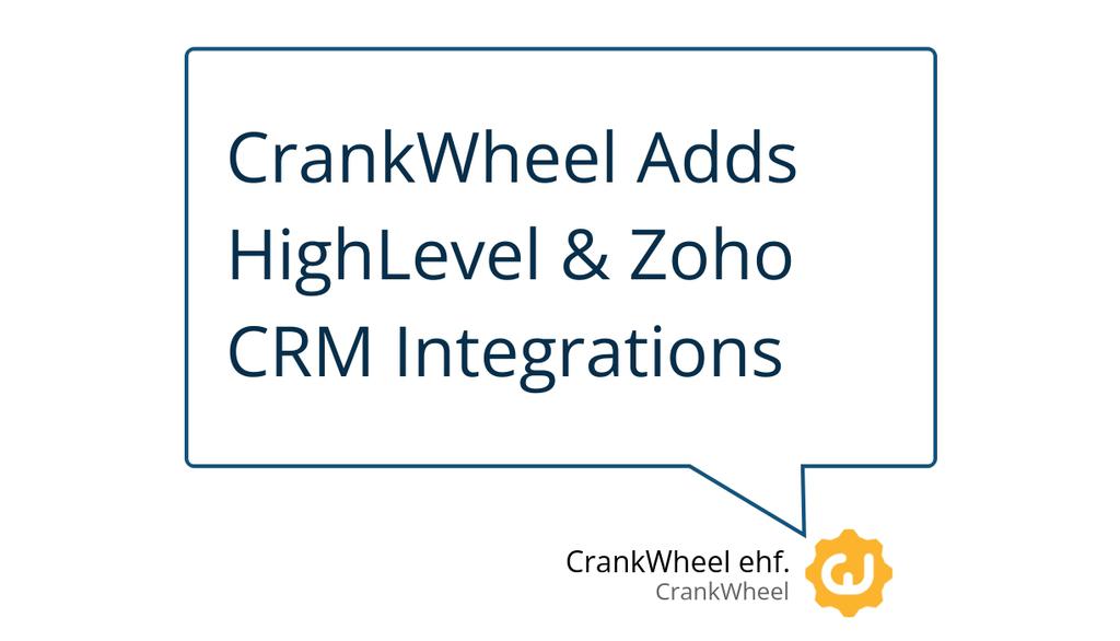 crankwheel's tweet photo. Sales teams using native CRM integrations consistently report measurable improvements in key performance metrics.

Read more 👉 https://t.co/IPdVyeRNyM

#GoHighLevel #ZohoCrm #EssentialTools https://t.co/ZqxfuRxg9w