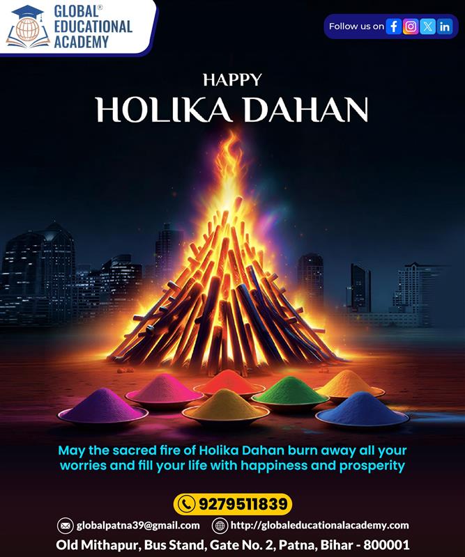 GBA_Official24's tweet photo. Happy Holika Dahan 🔥🌸
Burn obstacles, ignite your global dreams!

Study abroad with Global Educational Academy.

📞 9279511839
📧 globalpatna39@gmail.com
🌐 https://t.co/YWHkeTI7fy
📍 Old Mithapur, Bus Stand, Gate No. 2, Patna, Bihar – 800001

#HappyHolikaDahan #Holi2026 https://t.co/wu4iubXhQ8