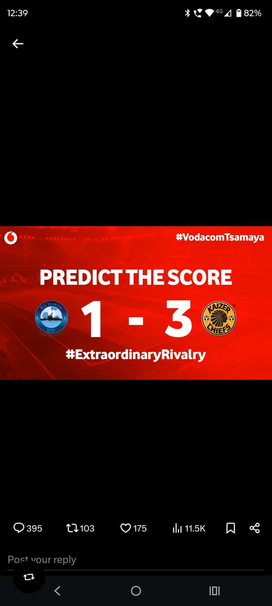 tiyani01's tweet photo. @KaizerChiefs @Vodacom #VodacomTsamaya https://t.co/jzdY8L8QOy