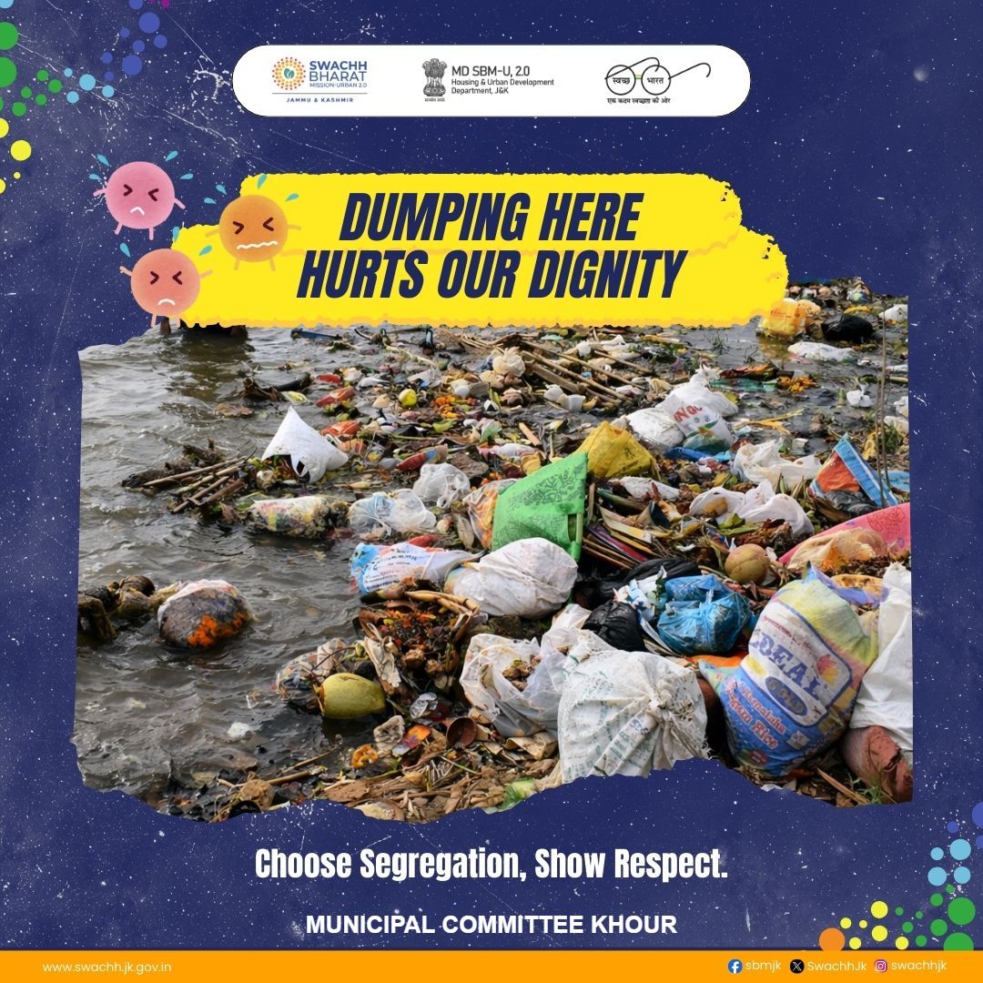 CommitteeKhour's tweet photo. @MJourian

@CM_JnK

@SwachhJk

@SwachhBharatGov

@MoHUA_India

@SwachhBharatGov

@JammuUlb

https://t.co/3XOOXeIx4K https://t.co/3XOOXeIx4K

@JKHUDD1

@dmjammuofficial https://t.co/YdoUnYyLUx