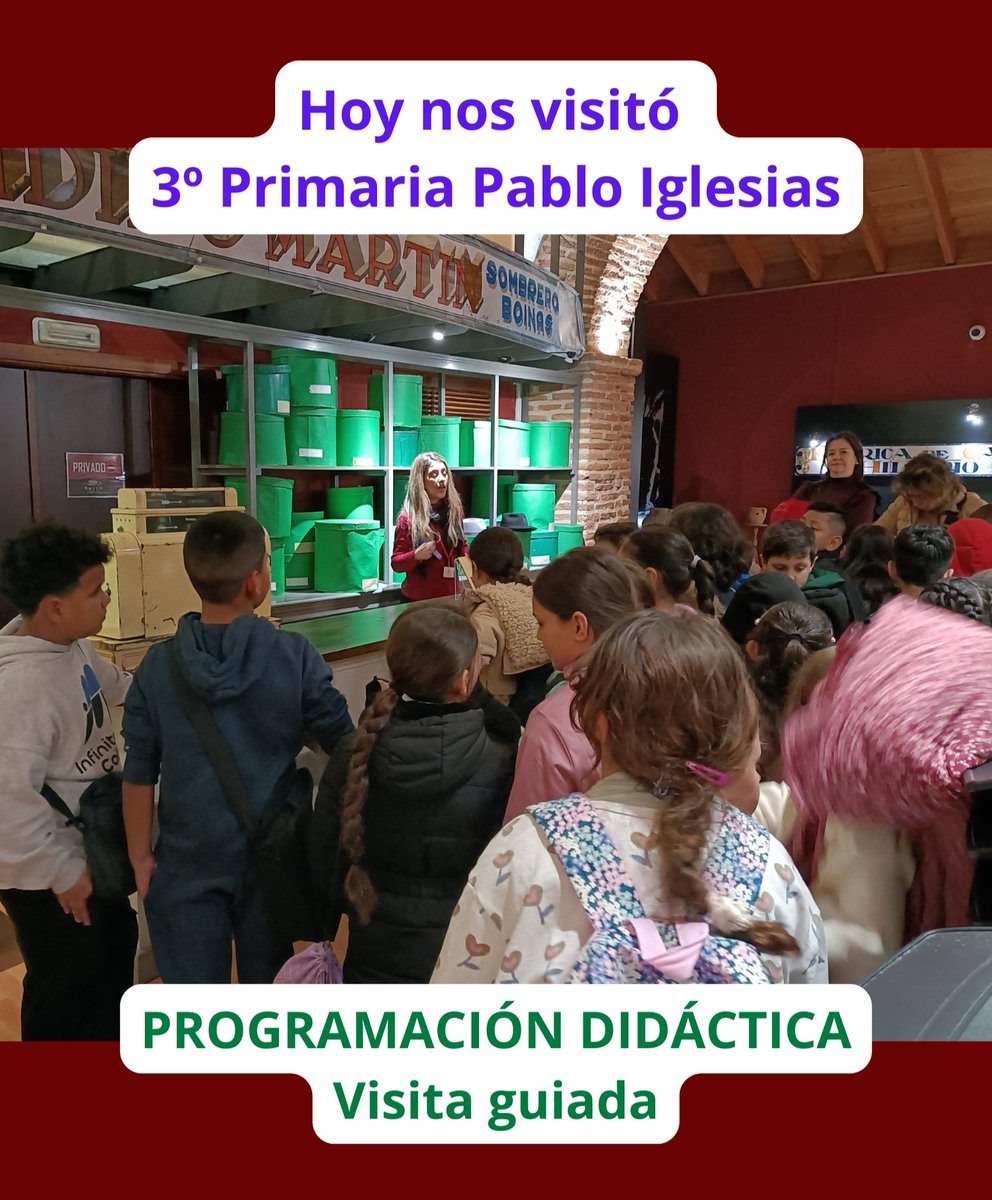 HOY NOS VISITÓ... 🚌
El colegio Pablo Iglesias para realizar la Visita guiada escolar. ¡Muchas gracias por participar en nuestros talleres!