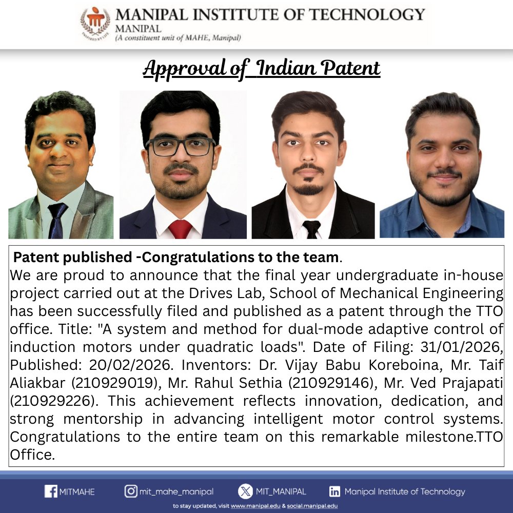 Manipal Institute of Technology, Manipal tweet media