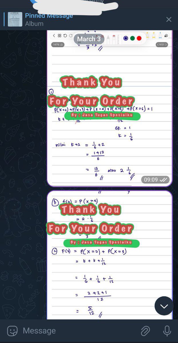 TugasJasa64077's tweet photo. TESTIMONI
Real-time MTK
PSAJ Kelas 12✅
PSAJ KELAS 12 ✅
UH Peluang Distribusi ✅
Yang nyari joki tugas mtk, fisika, kimia dll atau CV saldo bisa banget mampir..
Fastrespon, trusted, and premium quality yaa. Harga juga ramah dikantong🙌
#zonauang
#zonajajan
#jokimtk https://t.co/9PWbHjni8u