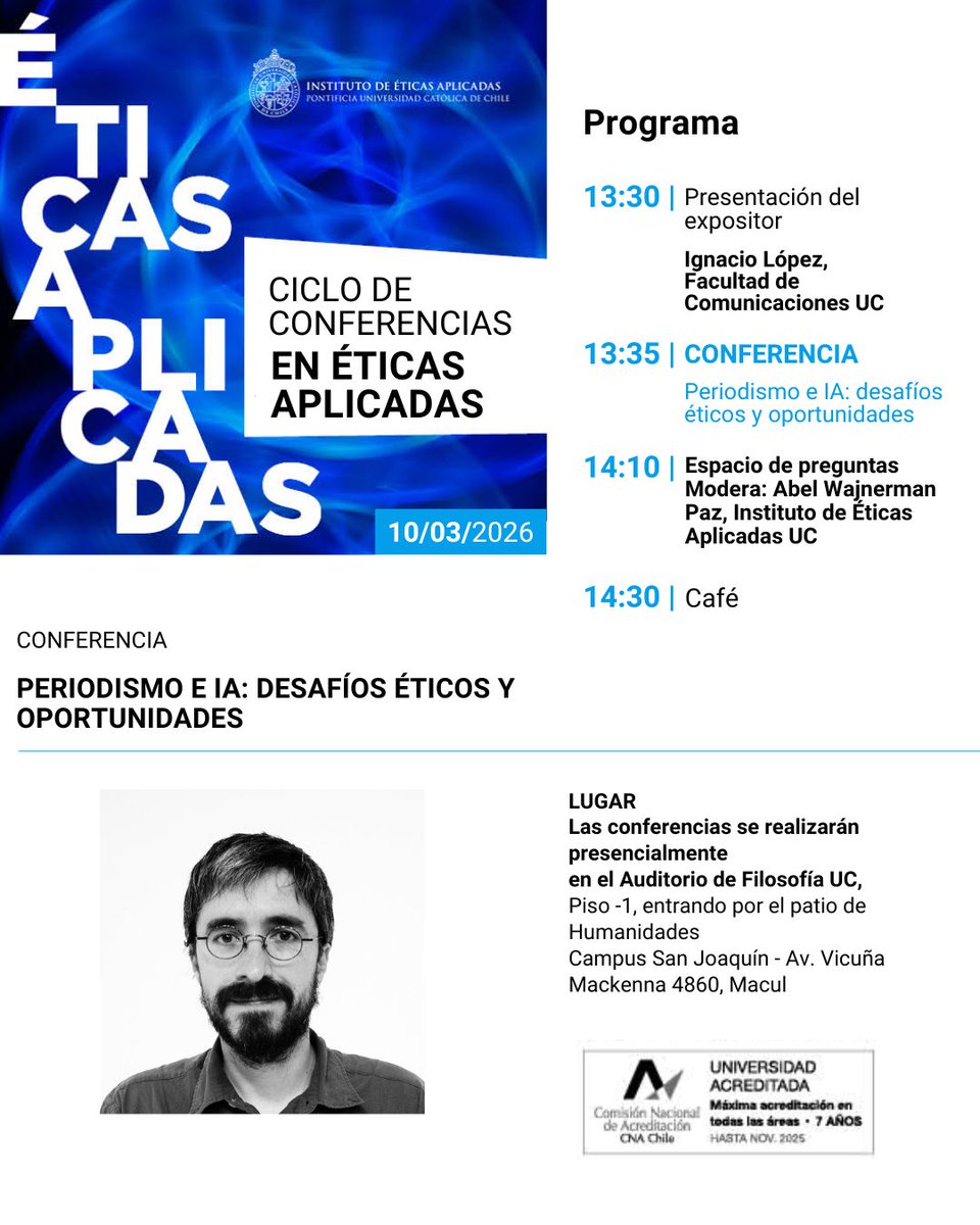 Instituto de Éticas Aplicadas UC tweet media