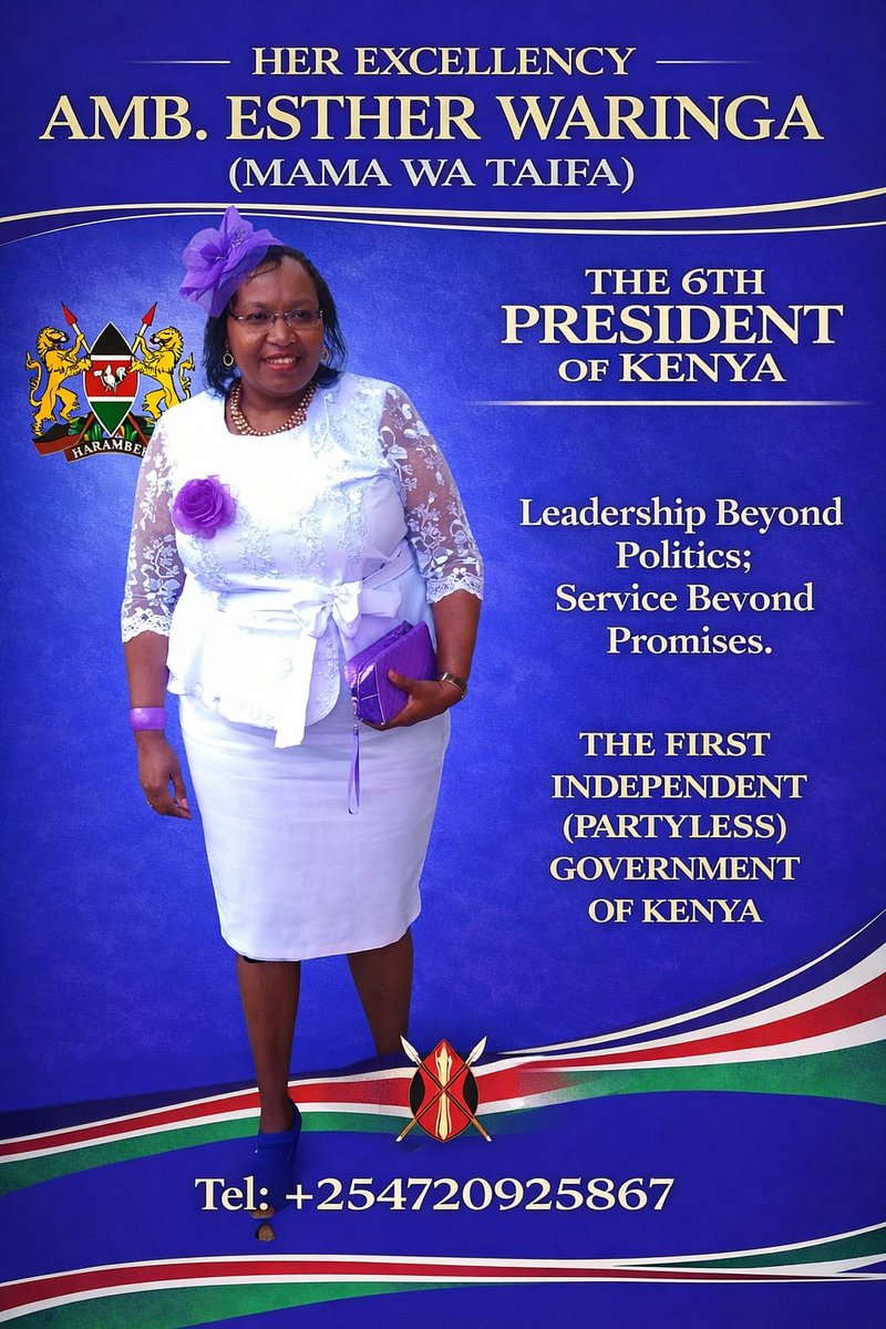 generalkogwilo's tweet photo. Kenyans in dear need of Mother figure, Amb. Esther Waringa steps in to fill the gap.   #LeadershipBeyondpolitics
#ServiceBeyondpromises https://t.co/3ASrfuWiN4