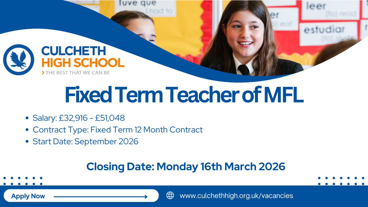 Culcheth High School tweet media