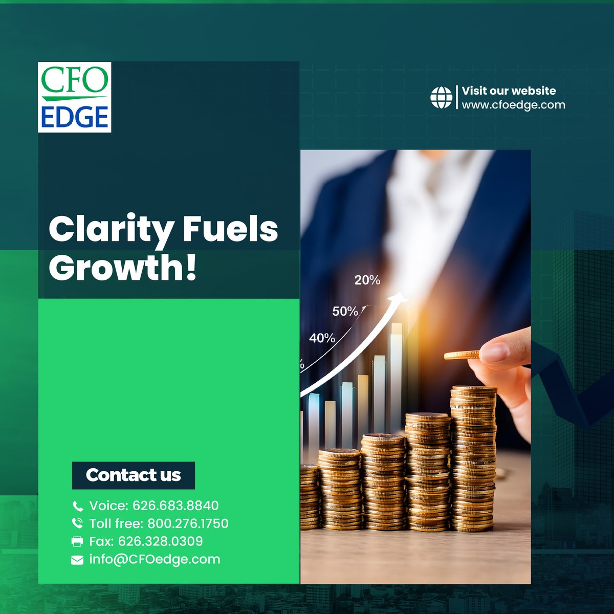 CFOedge's tweet photo. Unclear finances slow progress. CFO Edge brings structure, visibility, and insight so business owners can focus on growth—not guesswork.
#BusinessGrowth #FinancialClarity #CFOEdge https://t.co/uIEzWC6Ln4