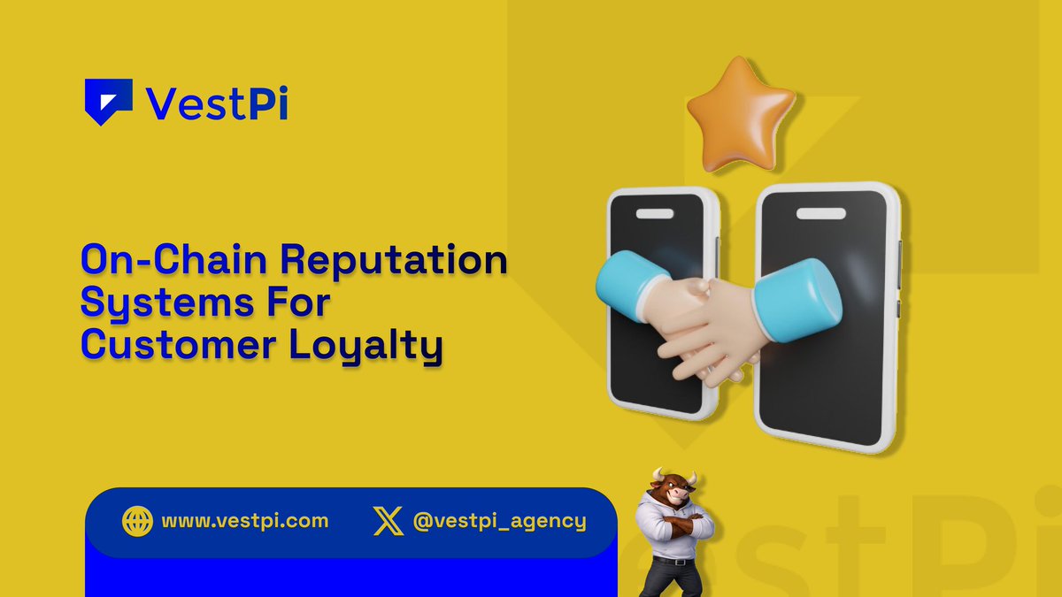 vestpi_agency's tweet photo. On-chain reputation systems are transforming customer loyalty by moving beyond points-based programs into verifiable, portable identity. 

Your customers' loyalty history lives on the blockchain, immutable, interoperable, and owned by them. 

This shifts the dynamic: brands compete to earn wallet holders rather than lock them in. Smart contracts automate tiered rewards without intermediaries, reducing overhead.

 Cross-brand reputation stacking unlocks coalition loyalty at scale. 

For Web3 marketers, this means building trust through transparency, where reputation becomes a composable asset and not a proprietary silo.