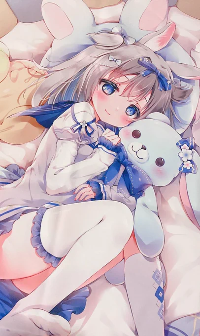 #うさぎの日 タペの色校正です もちもちすべすべ~
