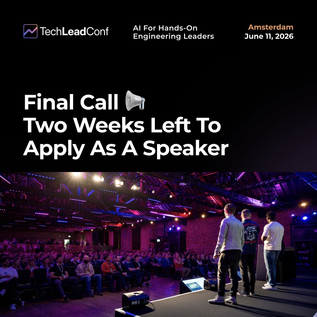 TechLead Conference tweet media