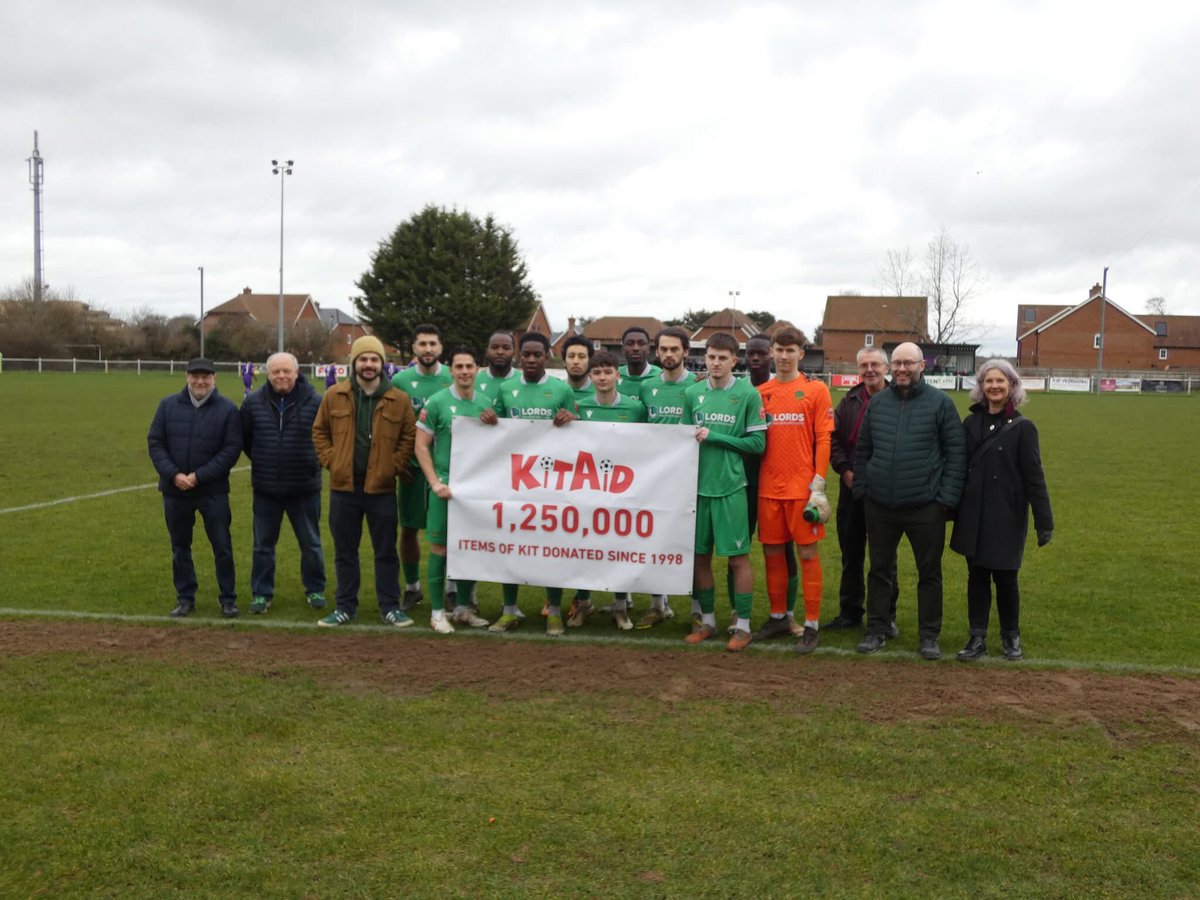 For our 1.25Million celebration we are taking special photos of those who have helped us to reach this figure.

The launch photo was taken at a recent <a href="/levgreenfc/">Leverstock Green FC</a> game which KitAid sponsored. Good luck tonight boys!

Look out for more photos to follow.