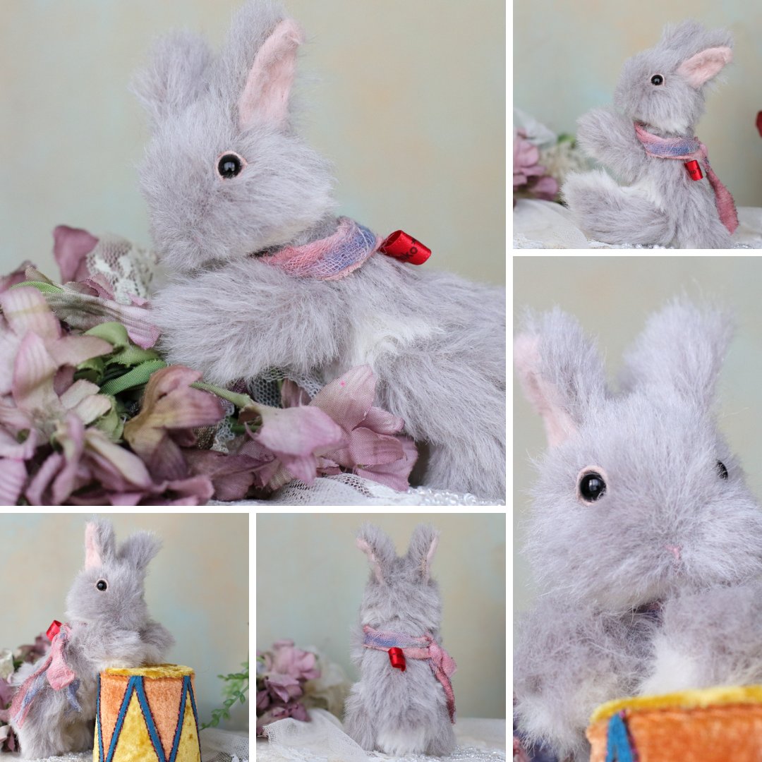 ちゃすけ店長の通販企画に参加する
優しいグレーの立ち耳うさぎさん🐰

ほんのりと淡いグレー色を身にまとった
優しい毛色が魅力のちいさなうさぎさんです♡

🎀3月3日うさぎの日 21:00～  
chakochako.theshop.jp