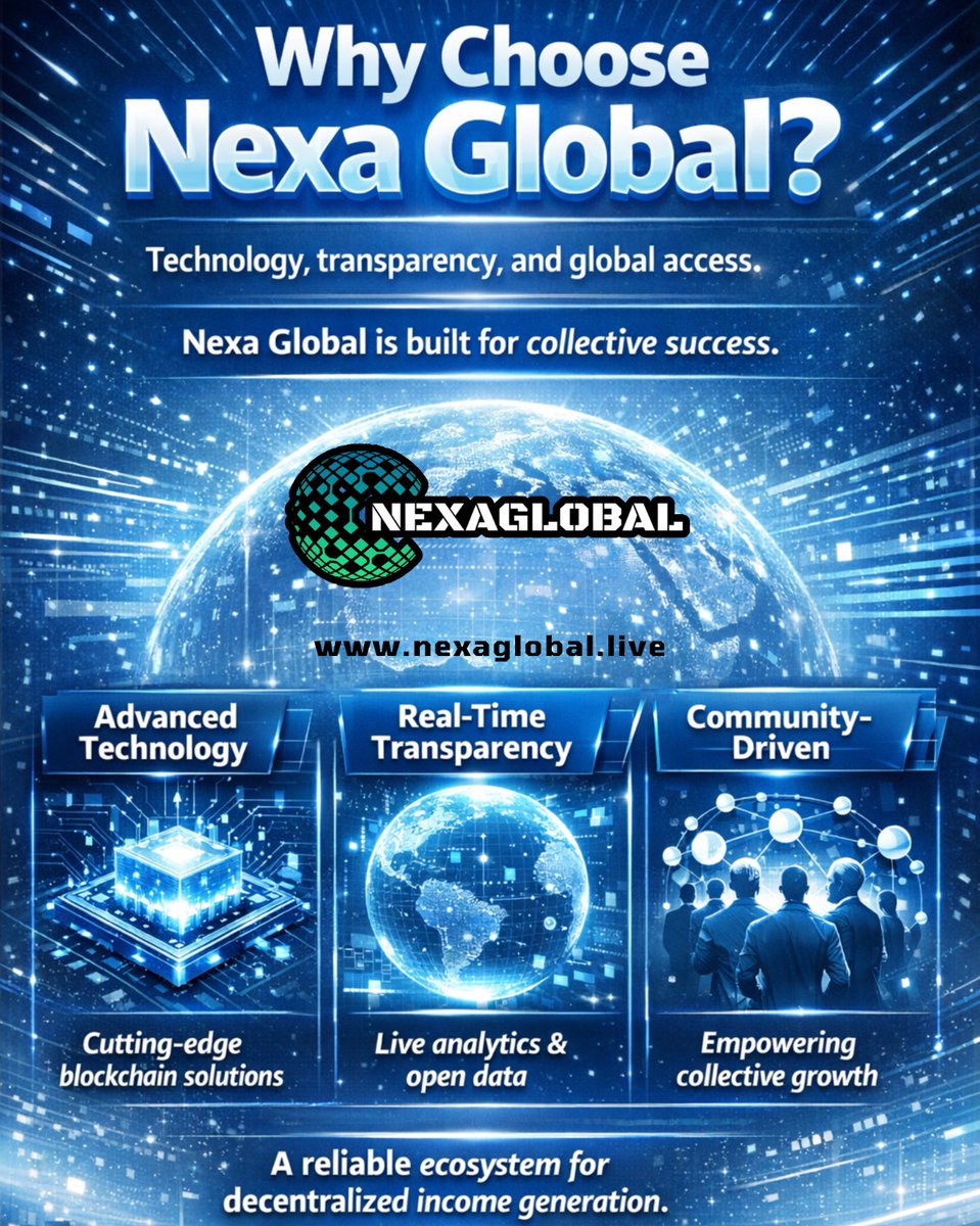nexa_global's tweet image. Powering the future of decentralized trading with AI, transparency, and true user control 📷
#NexaSwap #AITrading #DecentralizedExchange #CryptoFuture #BlockchainTechnology #Web3Innovation #DigitalAssets #CryptoTrading #FintechRevolution #DeFiGrowth