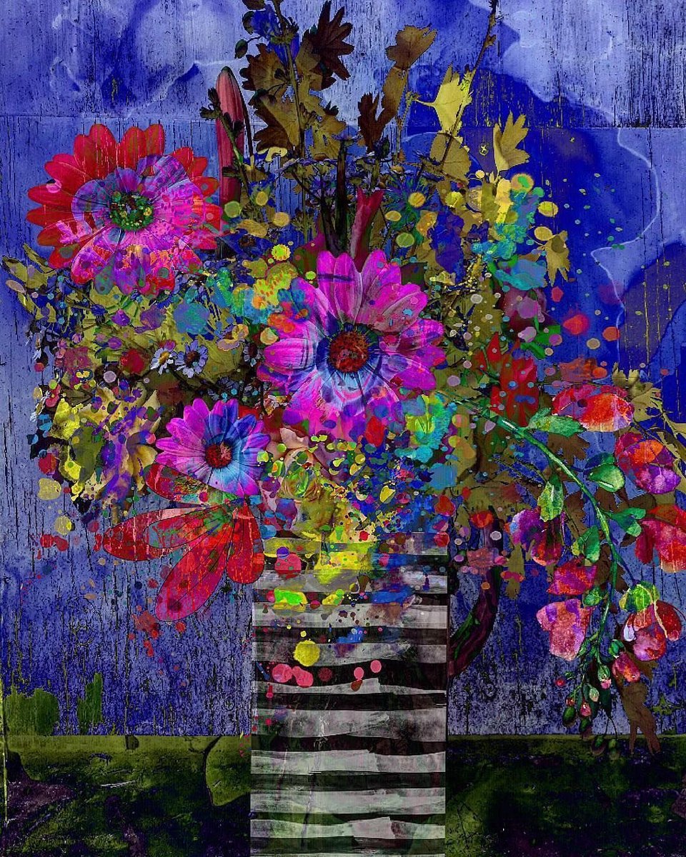 Jeanne Dowd painted this gem 
Bright cheery and wow what colour!
From the Global Art Network on Instagram