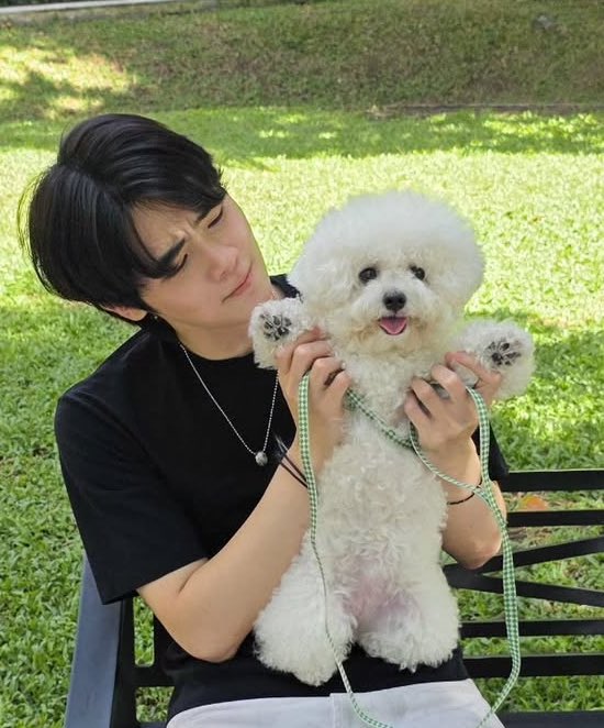 รูปนี้น่ารักมากเลยอะ😭🐶🎀 #bommu