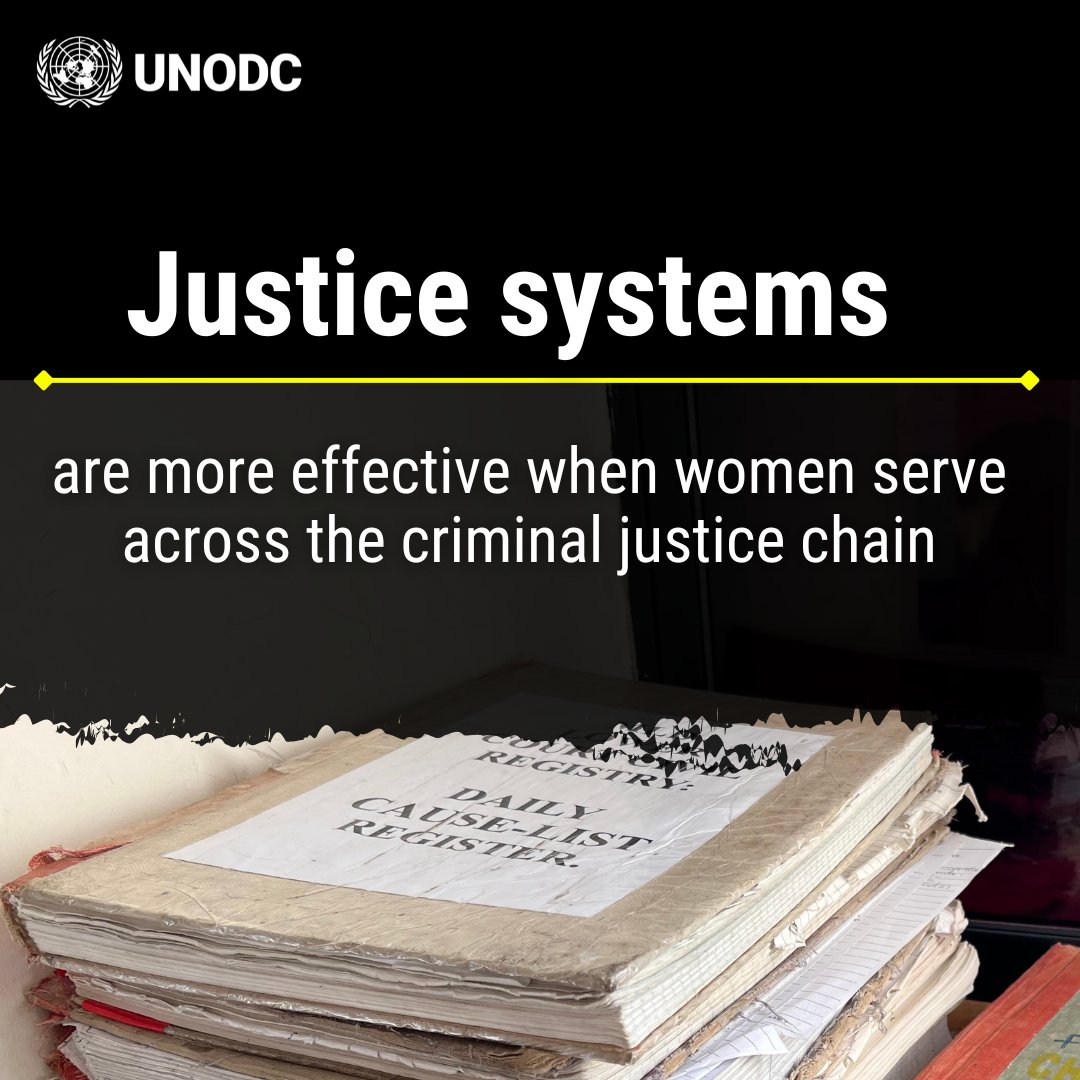 From ranger to investigator.
From prosecutor to judge.

Effective justice depends on recognizing women’s roles across wildlife crime enforcement.

Through #SWIFT and #FishNET, <a href="/UNODC/">UN Office on Drugs & Crime</a> and partners advance data &amp; criminal justice efforts to #EndWildlifeCrime and #crimesinfisheries.