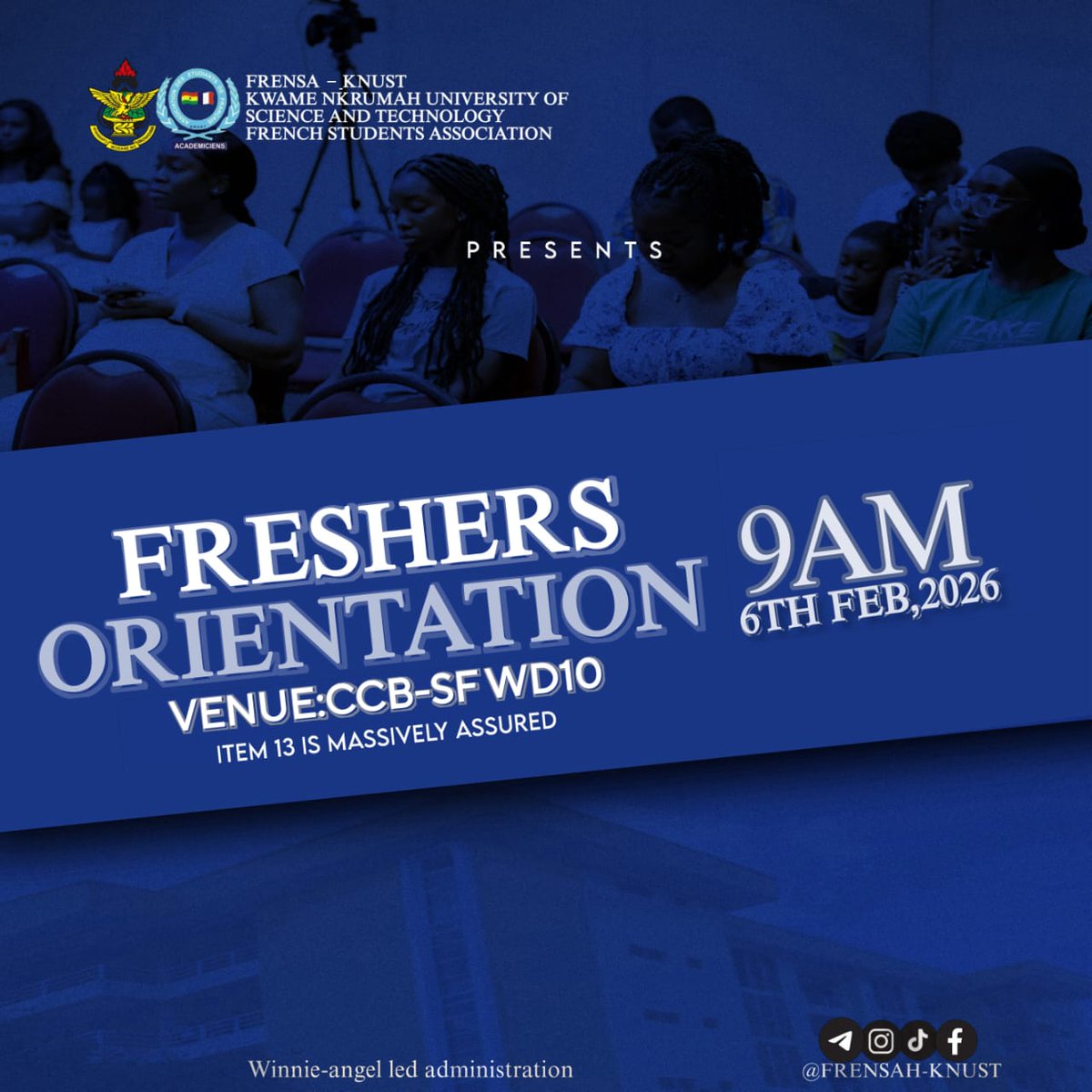 Frensa_Knust's tweet photo. Orientation ❤️❤️#viral #voklive #knustgazette #knust #Ammusted #frensa https://t.co/xUKOsbtvOo