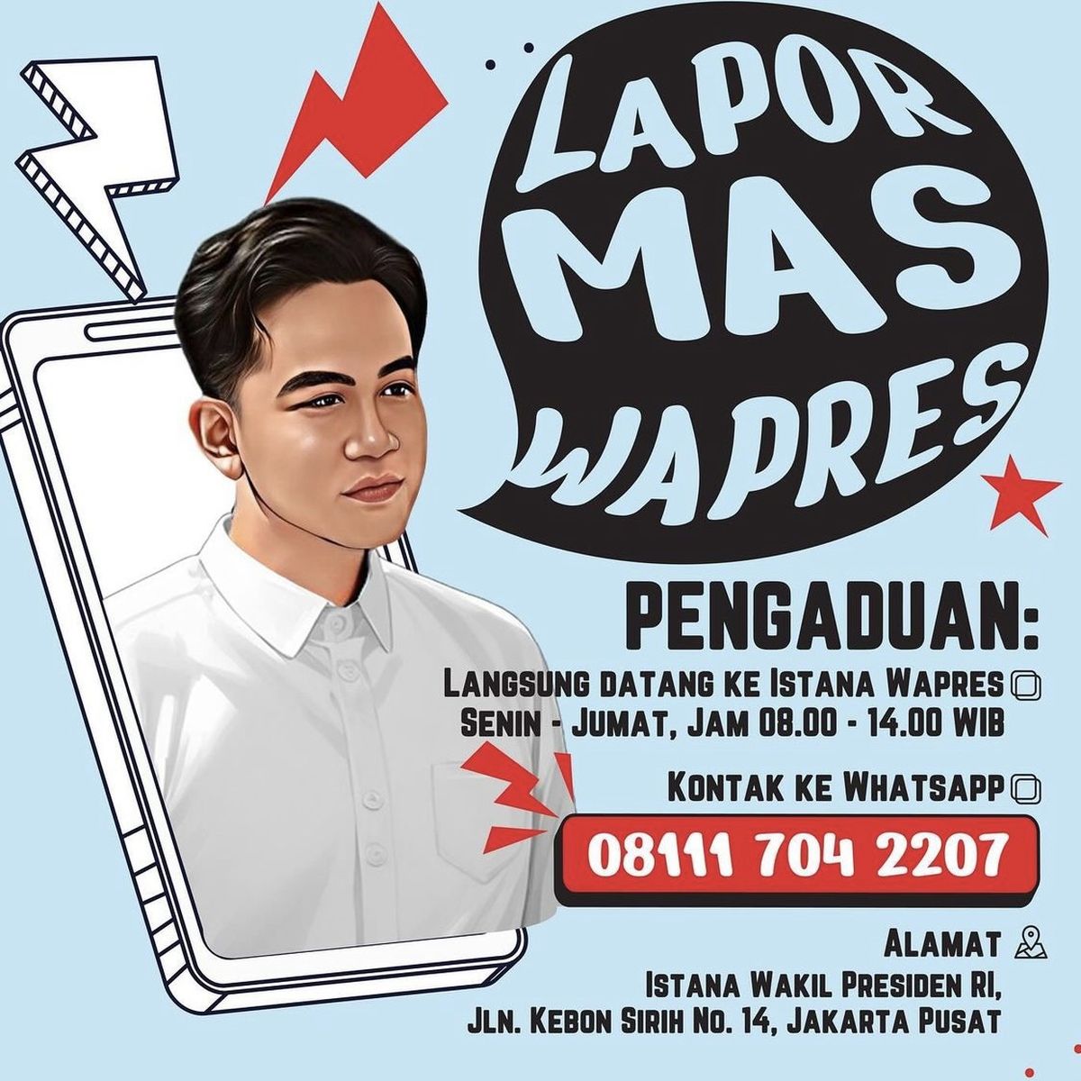 Dubes Iran tidak bertemu Mas Gibran karena sudah menghubungi beliau via #LaporMasWapres