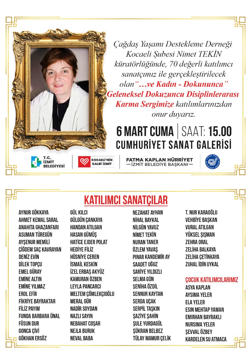 #8martDünyaKadınlarGünü etkinlikleri kapsamında karla resim sergisi. Açılış 6 Mart Cuma günü, saat: 15.00'te.