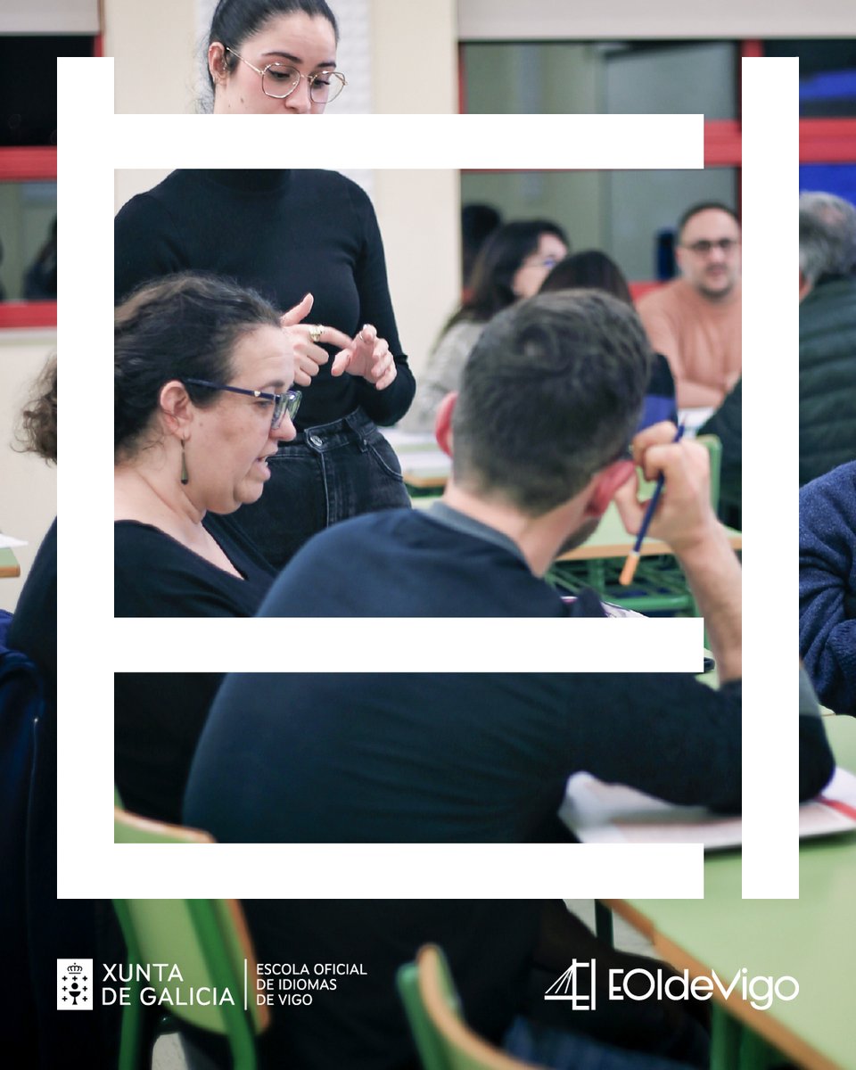 Na EOIdeVigo traballamos para garantir un ensino innovador, significativo e de calidade.

A nosa traxectoria respalda o noso rigor e o recoñecemento académico da nosa formación.

Máis información en eoidevigo.org 

#EOIdeVigo #escolaoficialdeidiomas #vigo #idiomas