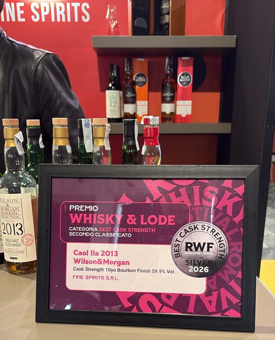 rossierossidoc's tweet photo. 🥈 Silver Medal at Rome Whisky Festival 2026! 🥈

We’re proud to share that Wilson &amp; Morgan has been awarded a Silver Medal (Best Cask Strength) at the Rome Whisky Festival last weekend!

#WilsonAndMorgan #RomeWhiskyFestival #SilverMedal #CaskStrength #SingleCask #WhiskyLovers https://t.co/LUl0CYgdNV
