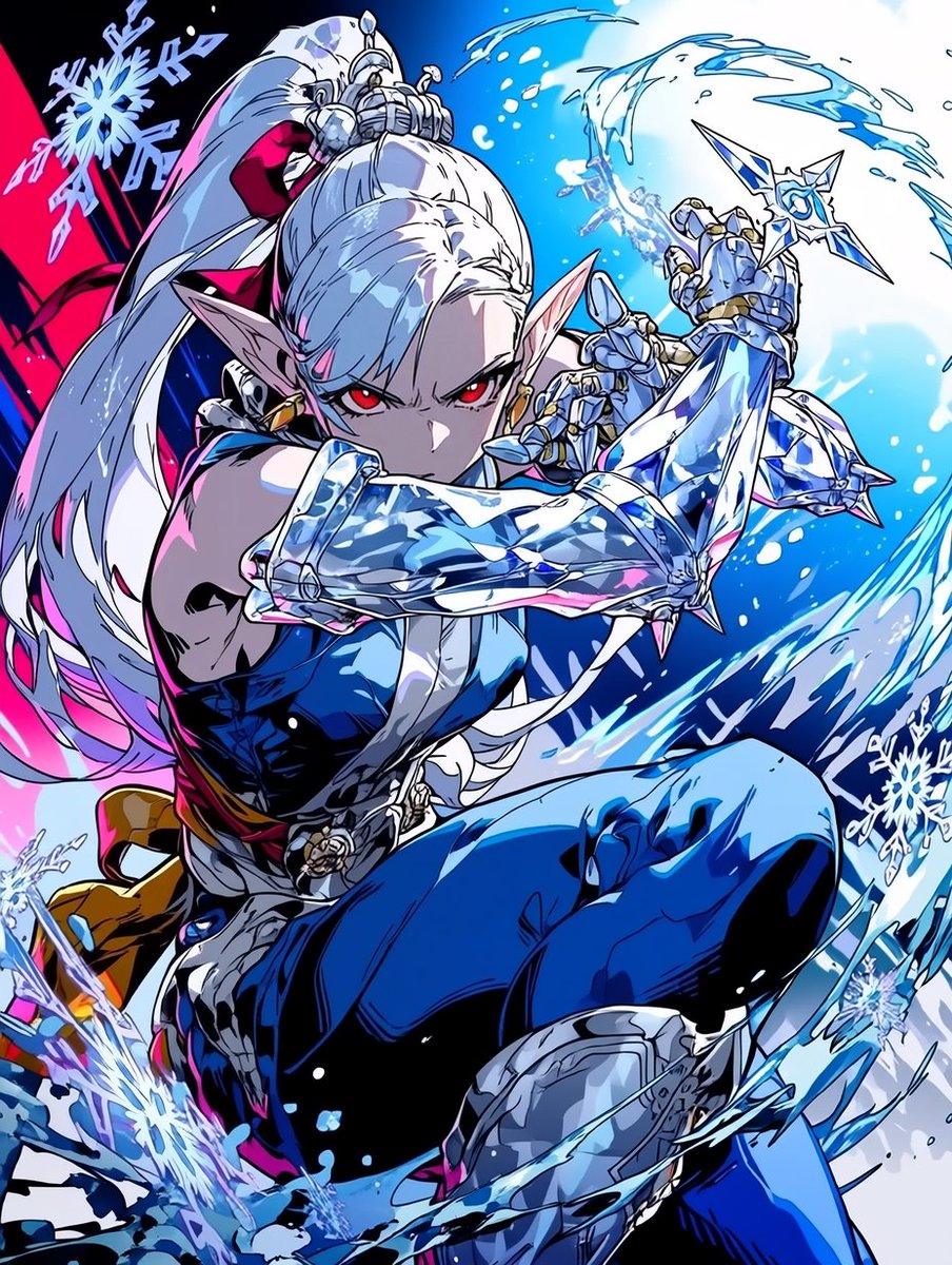 wind_pattern's tweet photo. ⚔️𝙲𝚘𝚖𝚋𝚊𝚝 𝙲𝚘𝚛𝚎 𝙲𝚘𝚖𝚙𝚎𝚝𝚒𝚝𝚒𝚘𝚗 #3
❄FROZEN BATTLEFIELD🌨
#CombatCoreComp3
白銀の暗殺者、氷雪の忍者
虚空より生み出す氷の暗器で痕跡ひとつ残さず忍務を完遂する https://t.co/w4731GYJkc