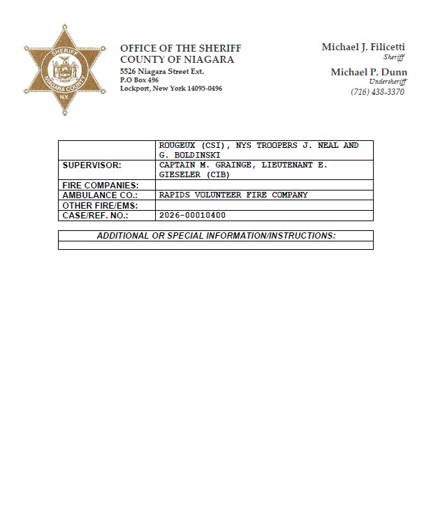 Niagara Sheriff tweet media