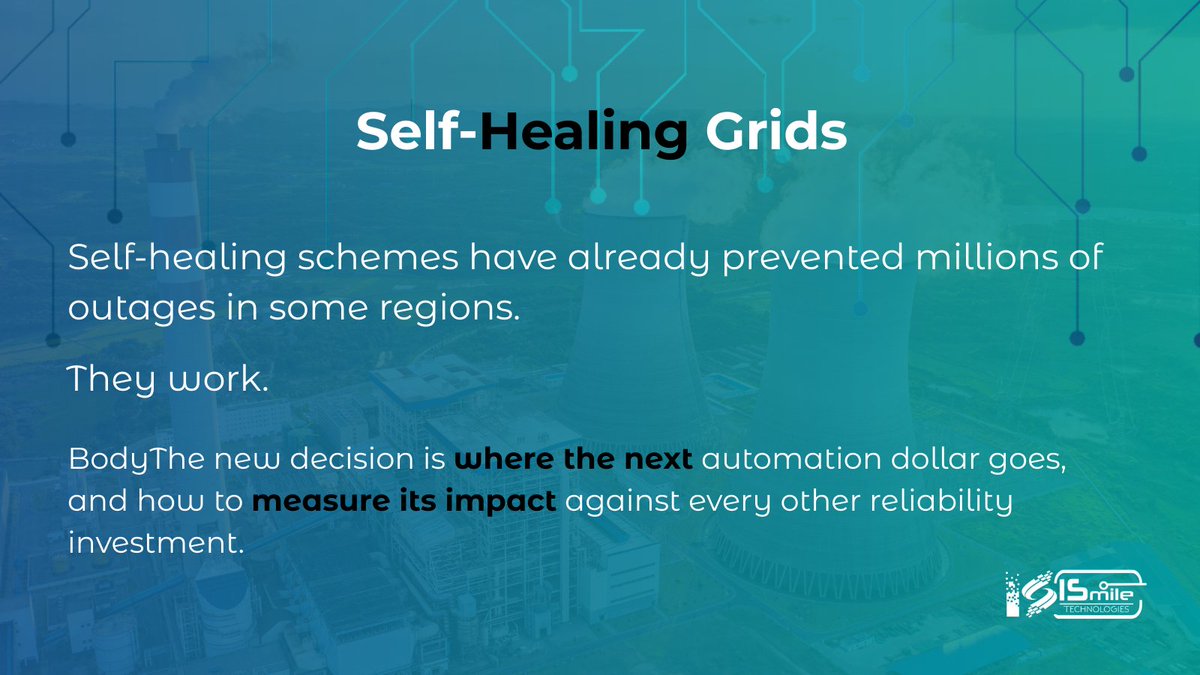 iSmileTechnolo1's tweet photo. Self-healing grid schemes have proven their value.
They’ve already prevented millions of outages in multiple regions.

Read more: https://t.co/7YVjw1FkFs

#ISmile #ISmiletechnologies #Utilities #GridModernization #SmartGrid #Reliability #DistributionAutomation https://t.co/BlodBNK0MZ