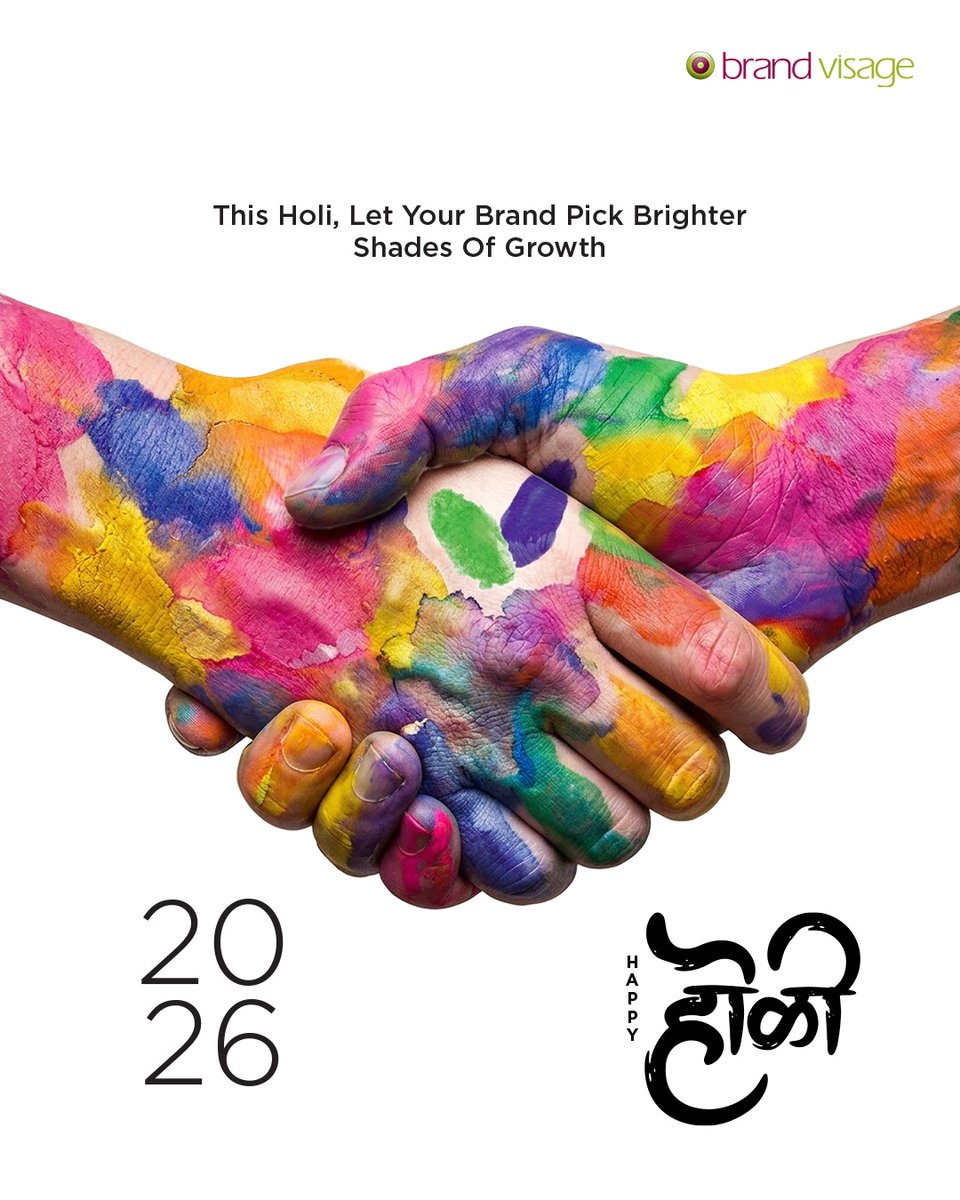 BrandVisage's tweet photo. Let your brand choose brighter shades of growth, bolder ideas and campaigns that truly stand out.

Celebrate the season with strategy. Wishing you a colourful Holi. 🫟

#BrandVisage #HappyHoli #Holi #DigitalMarketingAgency #CreativeAgency https://t.co/sZklz1BeC8