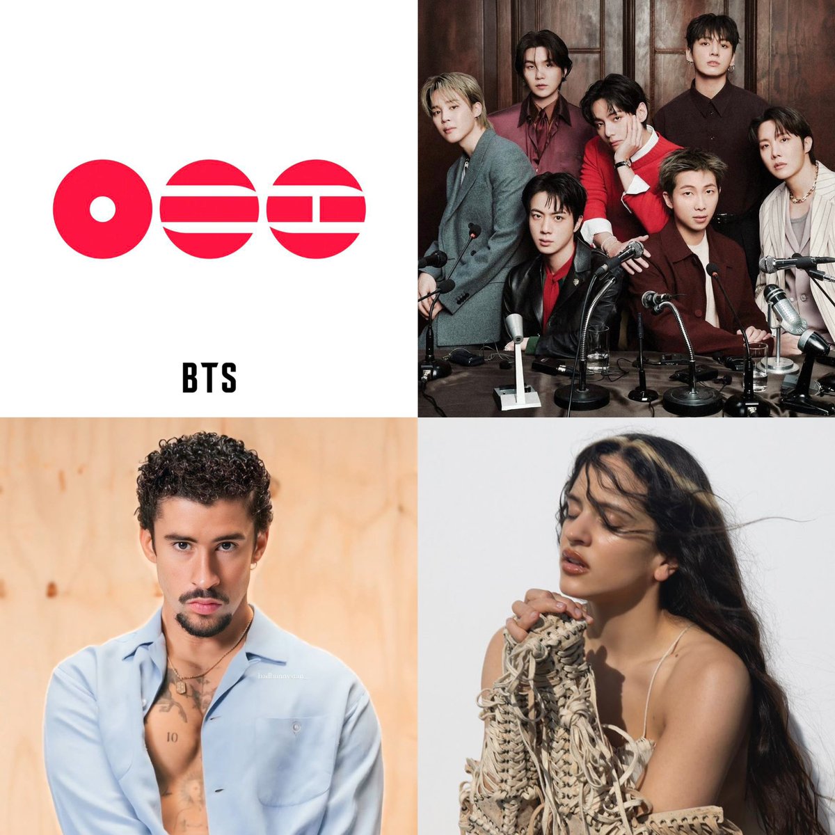 btschartsxdaily's tweet photo. [INFO] Rosalía and Bad Bunny's producers are listed in the credits for #BTS_ARIRANG! 

OMG, BANGERS are coming! 😭🔥 https://t.co/GNQlmvVa1i
