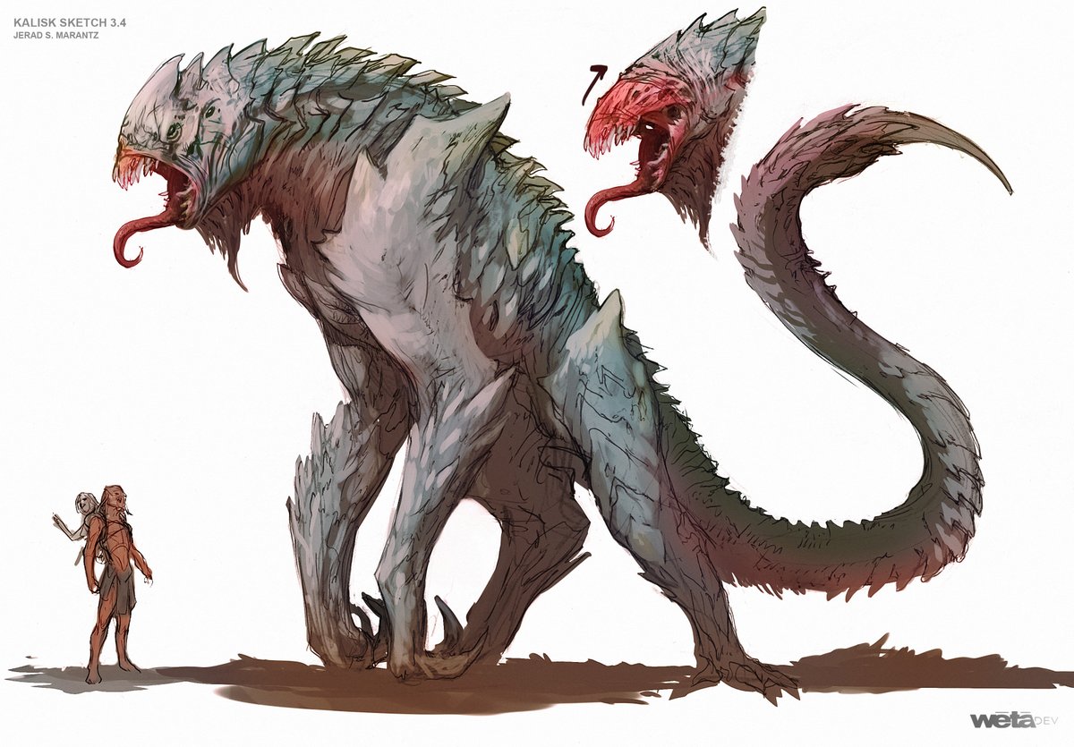 Kalisk Monster Early Kalisk concept designs for Predator: Badlands by the legendary ...