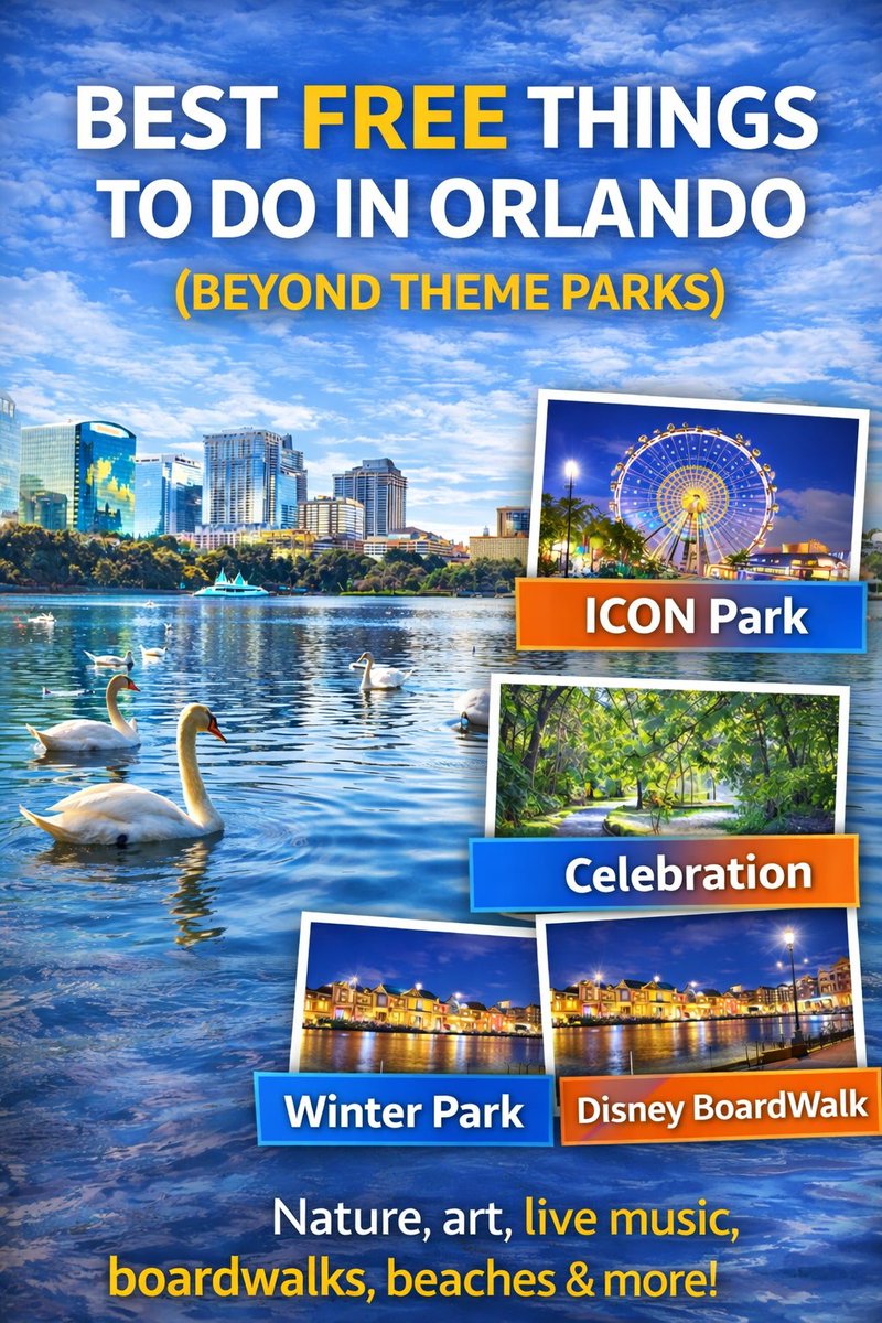 bellavacation's tweet image. Exploring Orlando doesn't have to break the bank. Discover amazing free attractions and save your budget for a comfortable stay at Bella Vida Vacation Homes. #BellaVidaHomes #FreeOrlando #BudgetTravel