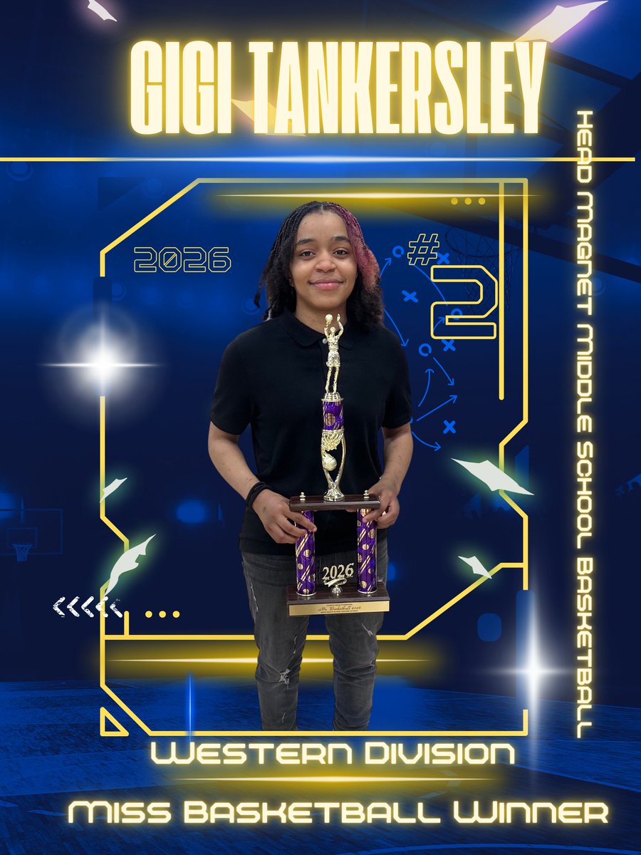 MLKMSCounseling's tweet photo. GiGi Tankersley was named 2026 Western Division Miss Basketball! We are truly so proud of her and all she did over her tenure at Head Magnet in her basketball career! https://t.co/sRPzTtm5x8
