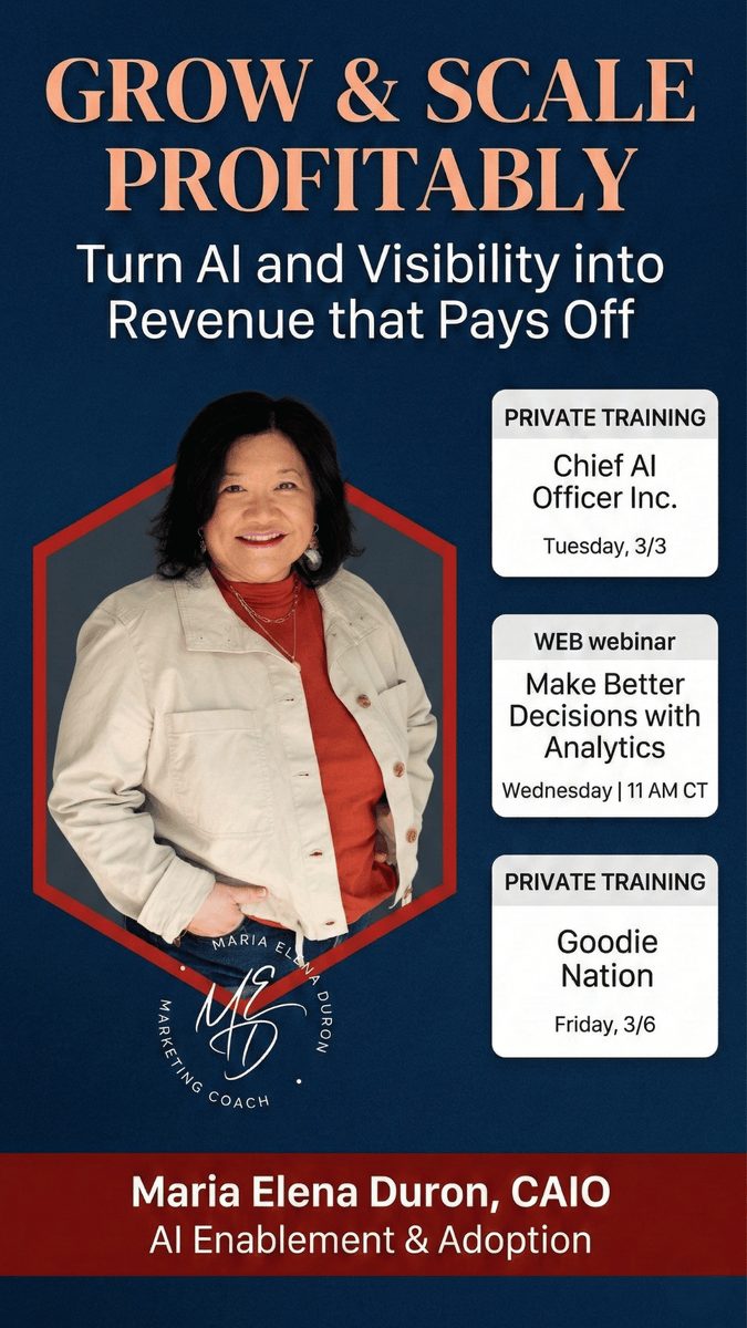 Maria Elena Duron | Marketing Coach | Strategist tweet media