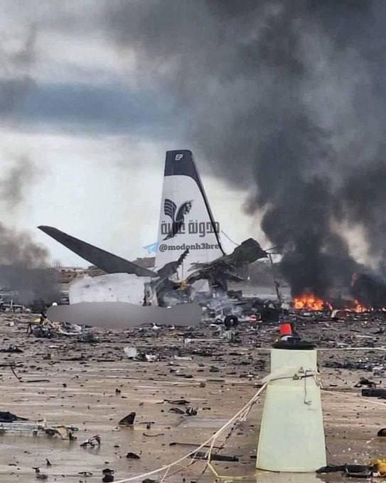 GeromanAT's tweet image. Today, the United States carried out a series of strikes on airports in Iran.

In the first photo, shared by a local journalist, a destroyed passenger plane is reportedly shown — possibly an Iran Air Airbus A319 — at Bushehr Airport.

The video captures the aftermath of the