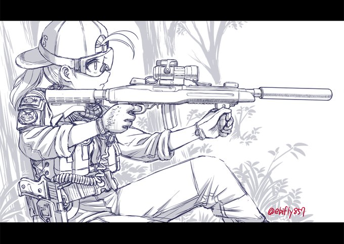 現実逃避ラクガキ。 勢いだけで描いたので
何年代のサバゲなのかさっぱり分からん… 