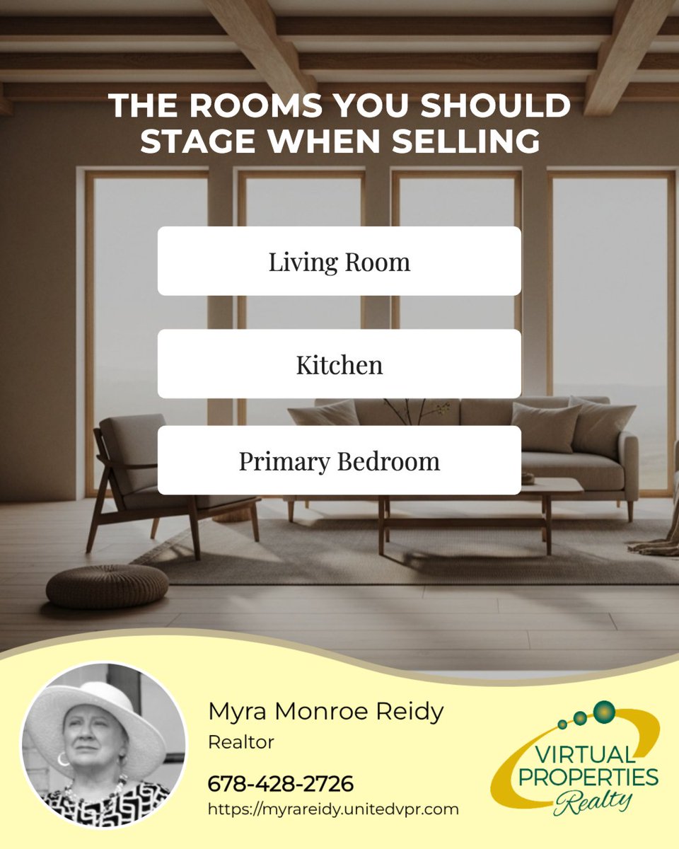 MyraReidy's tweet image. Staging your home is one of the easiest ways to get your home sold quickly by illustrating the potential of the space to prospective buyers. 

If you need help staging or don't know where to begin, shoot over a DM to get help!

#homebuyers #staging #realestate